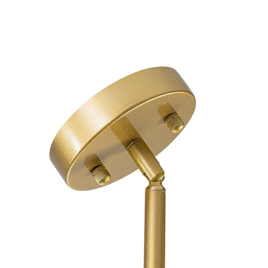 Farmhouze Light - 5 - Light Swirled Glass Globe Bubble Round Sputnik Chandelier - Chandelier - Clear Glass - 