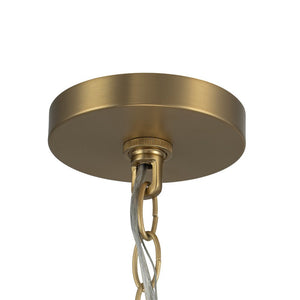 Farmhouze Light - 5 - Light Vintage Elegant Simple Candle Style Chandelier - Chandelier - Brass - 