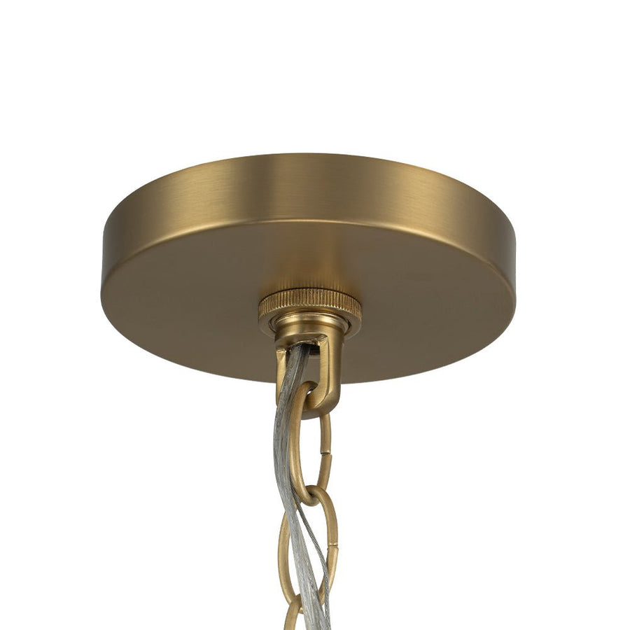 Farmhouze Light - 5 - Light Vintage Elegant Simple Candle Style Chandelier - Chandelier - Brass - 