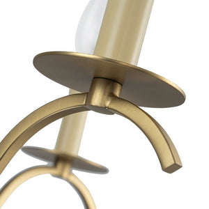 Farmhouze Light - 5 - Light Vintage Elegant Simple Candle Style Chandelier - Chandelier - Brass - 