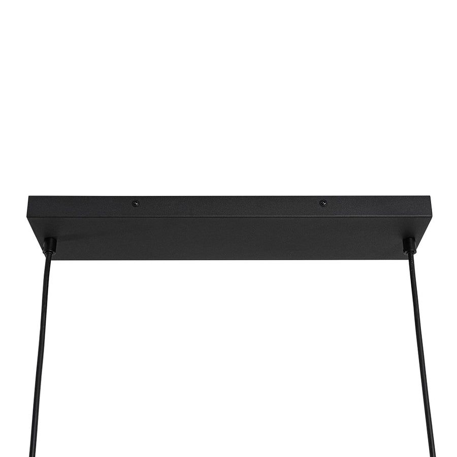 Farmhouze Light - 5 - light Wood Rectangle Cage Island Chandelier / Semi Flush Mount - Ceiling Light - 39.4 in. - 