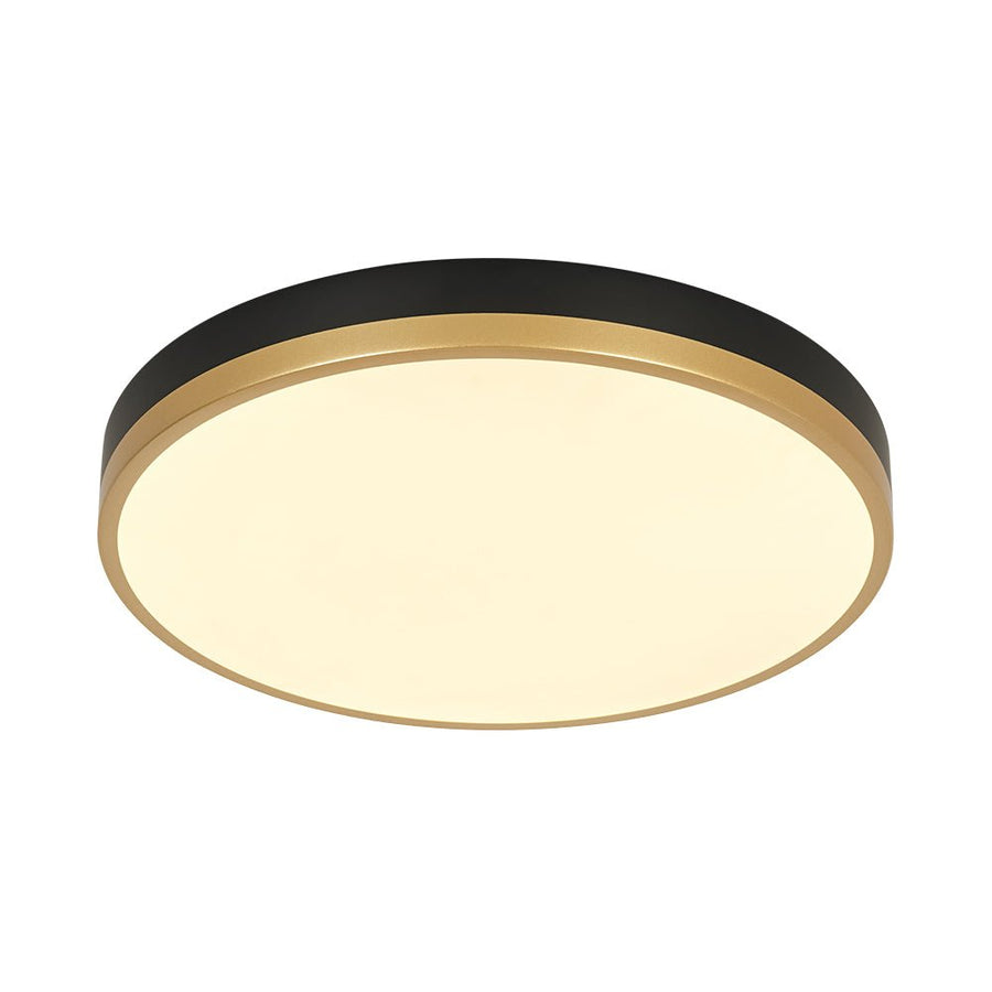 Farmhouze Light - 5CCT Modern Dimmable LED Round Flush Mount Ceiling Light - Ceiling Light - Black - 