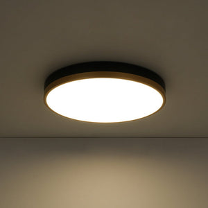 Farmhouze Light - 5CCT Modern Dimmable LED Round Flush Mount Ceiling Light - Ceiling Light - Black - 