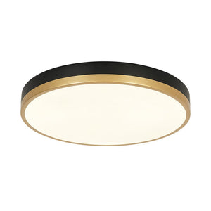 Farmhouze Light - 5CCT Modern Dimmable LED Round Flush Mount Ceiling Light - Ceiling Light - Black - 