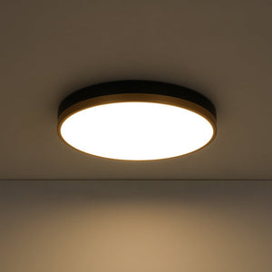 Farmhouze Light - 5CCT Modern Dimmable LED Round Flush Mount Ceiling Light - Ceiling Light - Black - 