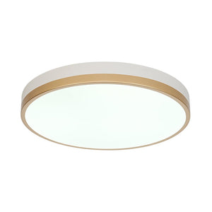 Farmhouze Light - 5CCT Modern Dimmable LED Round Flush Mount Ceiling Light - Ceiling Light - White - 