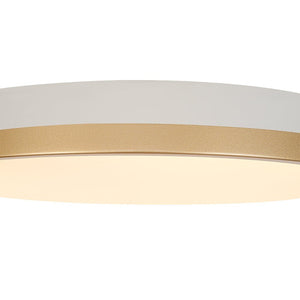 Farmhouze Light - 5CCT Modern Dimmable LED Round Flush Mount Ceiling Light - Ceiling Light - White - 