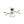Load image into Gallery viewer, Farmhouze Light - 6 - Light Black Brass Curved Linear Sputnik Ceiling Light - Ceiling Light - 6 Bulb - 
