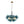 Load image into Gallery viewer, Farmhouze Light - 6 - Light Dimmable Cluster Glass Globe Blue Bubble Chandelier - Chandelier - Gradual Blue - 
