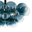 Load image into Gallery viewer, Farmhouze Light - 6 - Light Dimmable Cluster Glass Globe Blue Bubble Chandelier - Chandelier - Gradual Blue - 
