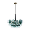 Load image into Gallery viewer, Farmhouze Light - 6 - Light Dimmable Cluster Glass Globe Green Bubble Chandelier - Chandelier - Gradual Green - 
