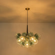 Load image into Gallery viewer, Farmhouze Light - 6 - Light Dimmable Cluster Glass Globe Green Bubble Chandelier - Chandelier - Gradual Green - 
