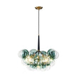 Load image into Gallery viewer, Farmhouze Light - 6 - Light Dimmable Cluster Glass Globe Green Bubble Chandelier - Chandelier - Gradual Green - 
