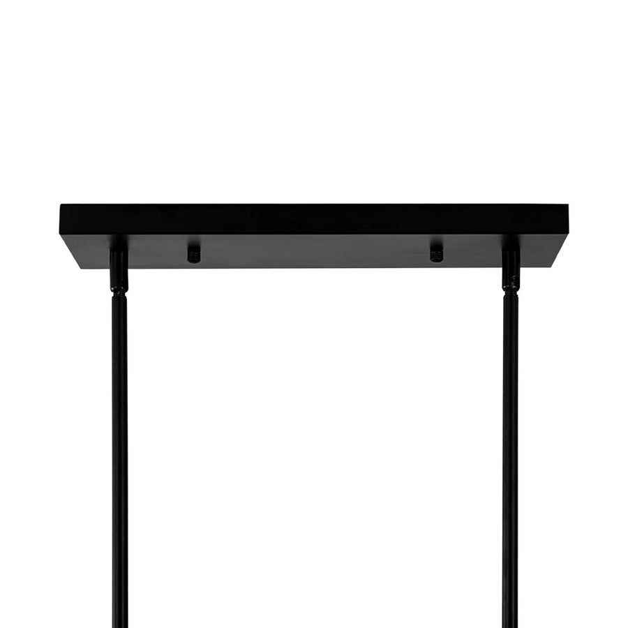 Farmhouze Light - 7 - Light Black Brass Rectangle Kitchen Island Linear Pendant - Chandelier - 7 - Light - 