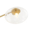 Load image into Gallery viewer, Farmhouze Light-8-Light Sputnik Artisan Water Glass Oval Globe Brass Semi Flush-Ceiling Light-43.3 in-
