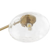 Load image into Gallery viewer, Farmhouze Light-8-Light Sputnik Artisan Water Glass Oval Globe Brass Semi Flush-Ceiling Light-43.3 in-
