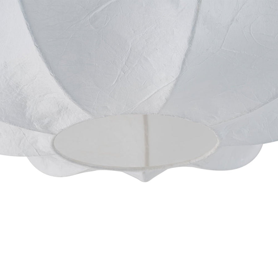 Farmhouze Light - Ambient Round Cage White Silk Flush Mount Light - Ceiling Light - 19 in - 
