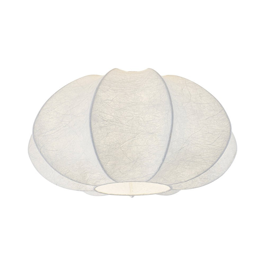 Farmhouze Light - Ambient Round Cage White Silk Flush Mount Light - Ceiling Light - 19 in - 