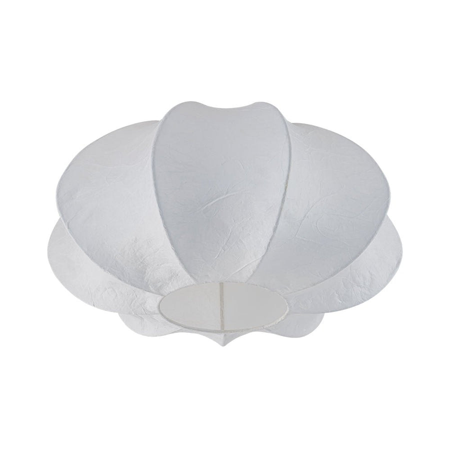 Farmhouze Light - Ambient Round Cage White Silk Flush Mount Light - Ceiling Light - 19 in - 