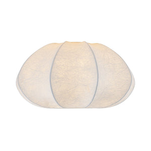 Farmhouze Light - Ambient Round Cage White Silk Flush Mount Light - Ceiling Light - 19 in - 