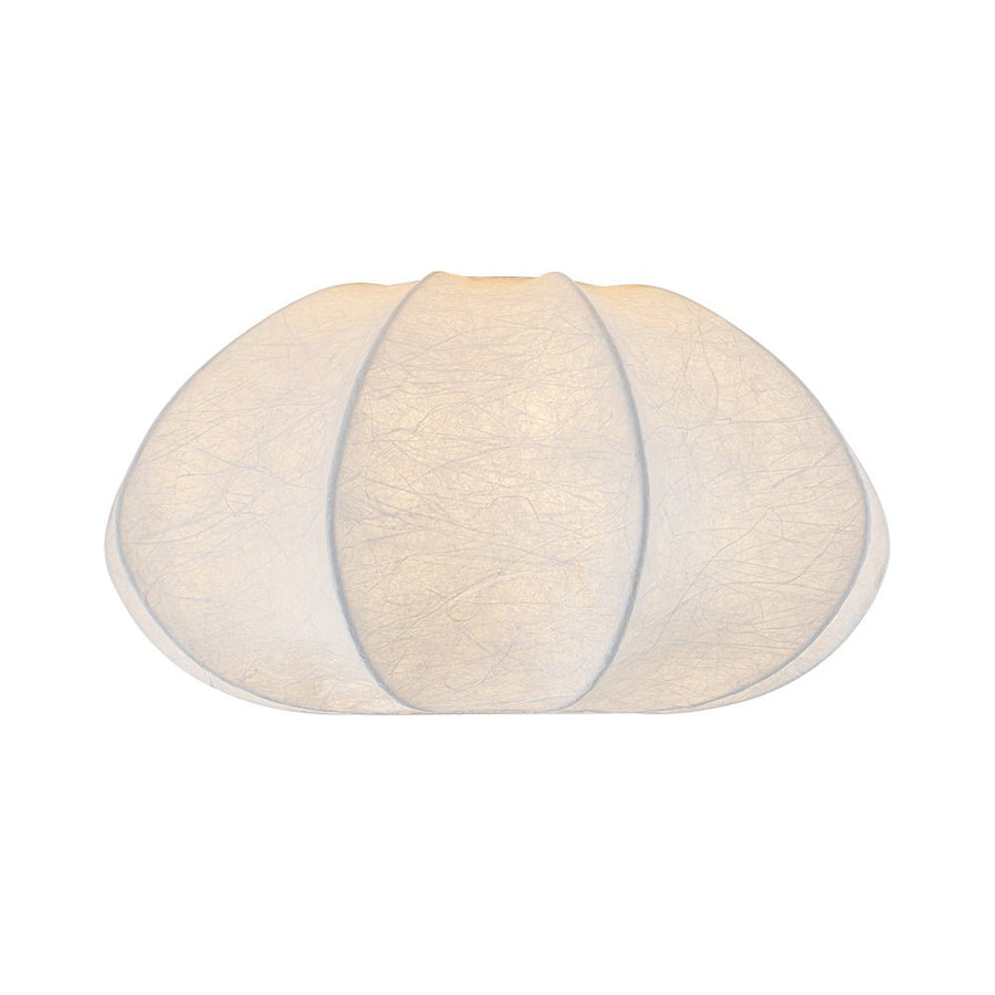 Farmhouze Light - Ambient Round Cage White Silk Flush Mount Light - Ceiling Light - 19 in - 
