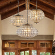 Load image into Gallery viewer, Farmhouze Light-Antique Luxe Bronze Faceted Crystal Orb Cage Chandelier-Chandelier-15.0 in W * 11.0 in H-
