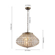 Load image into Gallery viewer, Farmhouze Light-Antique Luxe Bronze Faceted Crystal Orb Cage Chandelier-Chandelier-20.5 in W * 15.0 in H-
