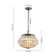 Load image into Gallery viewer, Farmhouze Light-Antique Luxe Bronze Faceted Crystal Orb Cage Chandelier-Chandelier-20.5 in W * 15.0 in H-

