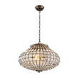 Load image into Gallery viewer, Farmhouze Light-Antique Luxe Bronze Faceted Crystal Orb Cage Chandelier-Chandelier-20.5 in W * 15.0 in H-
