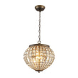Load image into Gallery viewer, Farmhouze Light-Antique Luxe Bronze Faceted Crystal Orb Cage Chandelier-Chandelier-20.5 in W * 15.0 in H-
