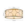 Load image into Gallery viewer, Farmhouze Light-Antique Round White Fabric Drum Lantern Ceiling Light-Ceiling Light-16 in-

