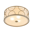 Load image into Gallery viewer, Farmhouze Light-Antique Round White Fabric Drum Lantern Ceiling Light-Ceiling Light-16 in-
