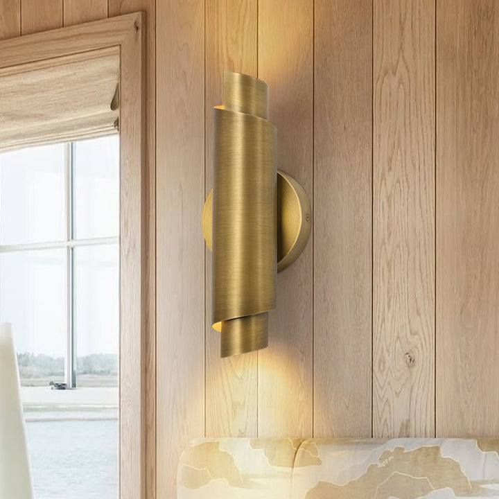 Farmhouze Light - Antique Up Down Dimmable LED Iron Cylinder Wall Lamp - Wall Sconce - 1 Pack - 