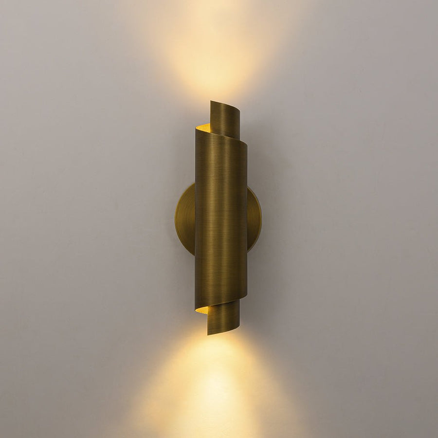 Farmhouze Light - Antique Up Down Dimmable LED Iron Cylinder Wall Lamp - Wall Sconce - 2 Packs - 