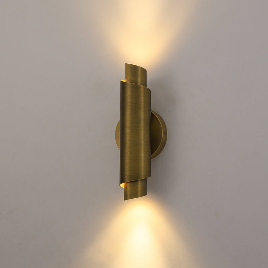 Farmhouze Light - Antique Up Down Dimmable LED Iron Cylinder Wall Lamp - Wall Sconce - 2 Packs - 