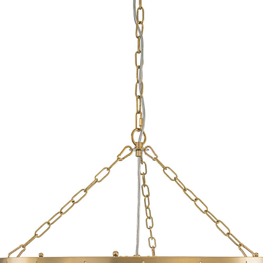 Farmhouze Light - Art Deco Glam Cascading Swirled Glass Bubble Chandelier - Chandelier - 23.6 in - 