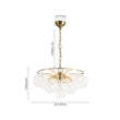 Load image into Gallery viewer, Farmhouze Light - Art Deco Glam Tiered Swirled Glass Globe Bubble Chandelier - Chandelier - Brass - 
