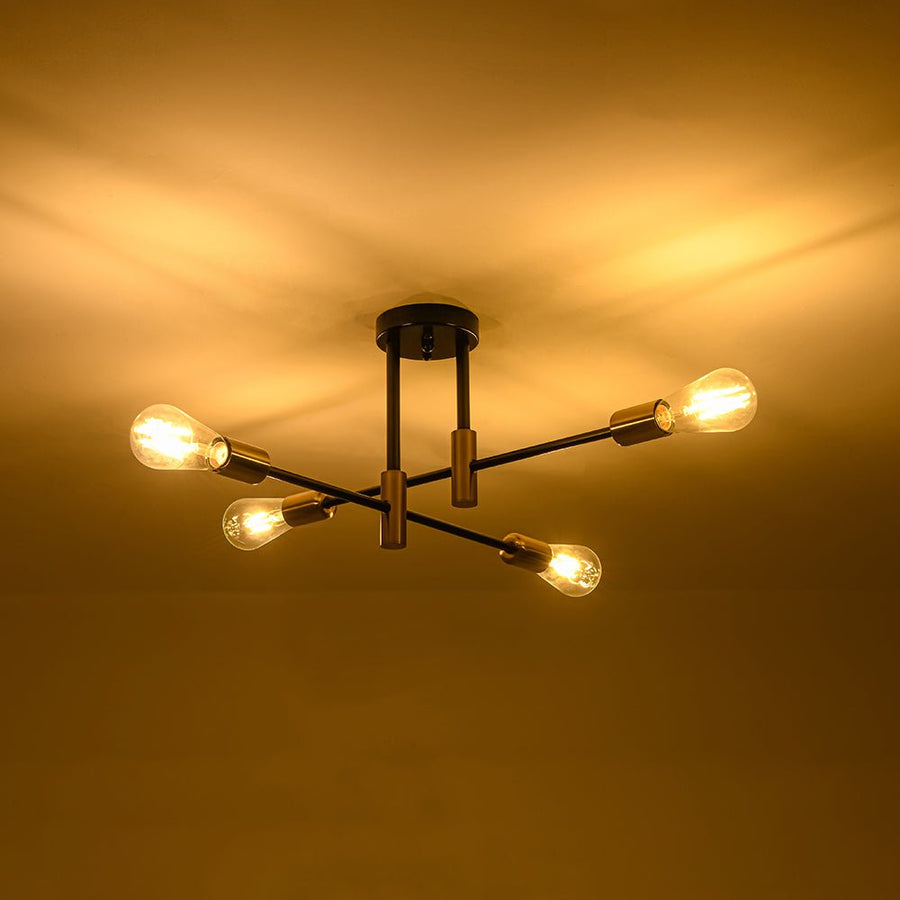 Linear Sputnik Semi Flush Mount Light Mid-century | Farmhouze Light