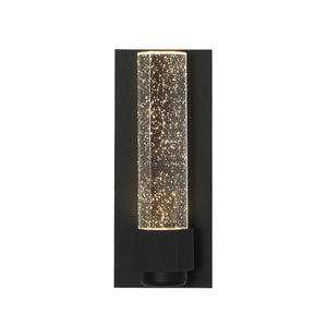 Farmhouze Light - Black Seeded Crystal Linear Dimmable LED Wall Sconce - Wall Sconce - Black - 