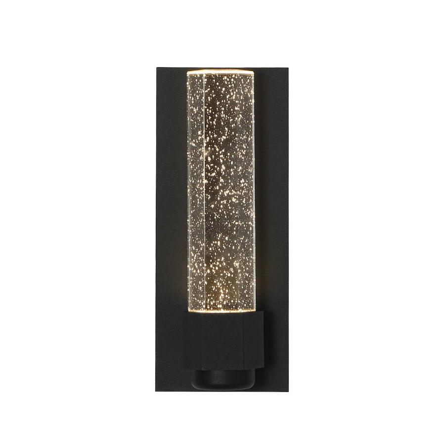 Farmhouze Light - Black Seeded Crystal Linear Dimmable LED Wall Sconce - Wall Sconce - Black - 