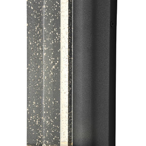 Farmhouze Light - Black Seeded Crystal Linear Dimmable LED Wall Sconce - Wall Sconce - Black - 