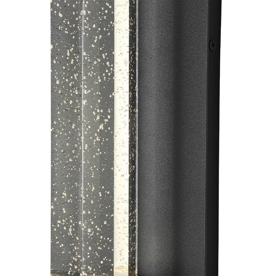 Farmhouze Light - Black Seeded Crystal Linear Dimmable LED Wall Sconce - Wall Sconce - Black - 