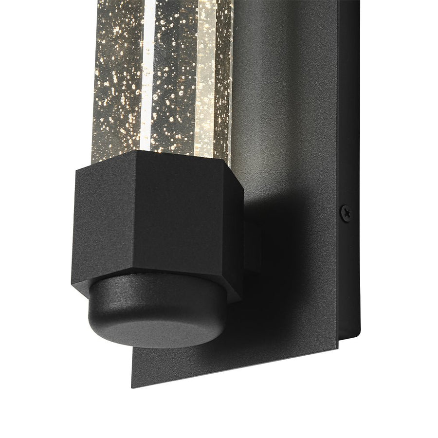 Farmhouze Light - Black Seeded Crystal Linear Dimmable LED Wall Sconce - Wall Sconce - Black - 