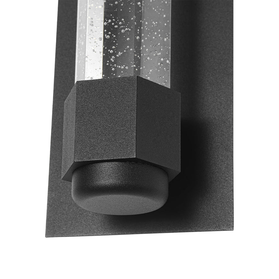 Farmhouze Light - Black Seeded Crystal Linear Dimmable LED Wall Sconce - Wall Sconce - Black - 