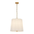 Load image into Gallery viewer, Farmhouze Light-Bohemian 3-Light Round Fabric Pleated Drum Lantern Pendant-Chandelier-16 in-
