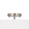 Load image into Gallery viewer, Farmhouze Light - Bohemian Tiered Fabric Drum Cage Semi Flush Mount Light - Ceiling Light - 2 - Tier/Nickel - 
