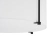 Load image into Gallery viewer, Farmhouze Light-Boho 4-Light Fabric Drum Cage Semi Flush Ambient Lighting-Ceiling Light-Black Finish-
