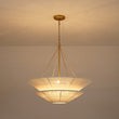Load image into Gallery viewer, Farmhouze Light - Boho Bleached String Tiered Round Tapered Cage Pendant - Chandelier - White - 
