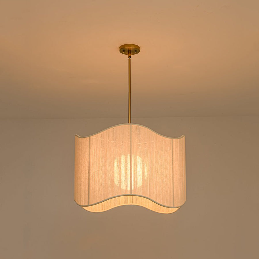 Boho Bleached Rope String Tiered Drum Pendant Light | Farmhouze Light