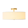 Load image into Gallery viewer, Farmhouze Light - Boho Tiered Fabric Drum Cage Semi Flush Mount Light - Ceiling Light - 1 - Tier - 
